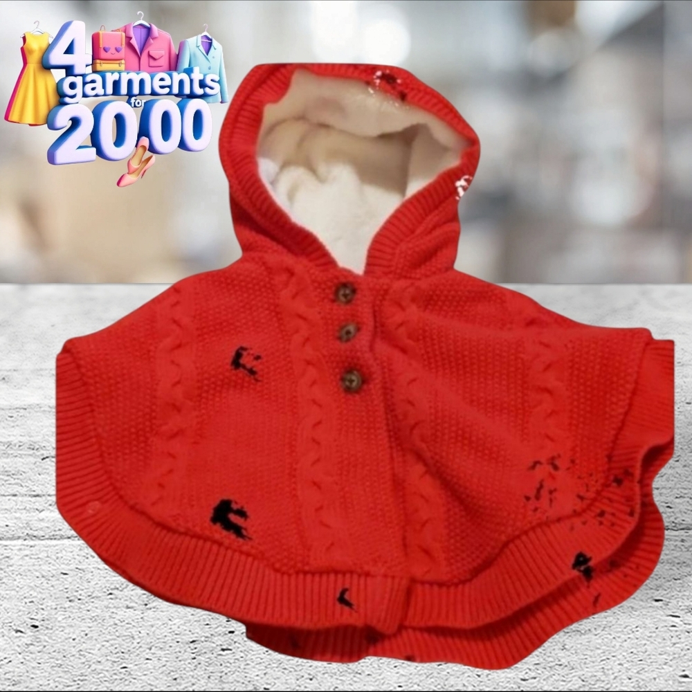Carter's red cape size 6 months